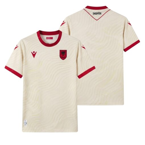 Albania Away Football Shirt 2026 Front and Back View