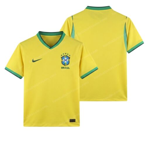 Brazil Home World Cup Football Shirt 2026 Front and Back View