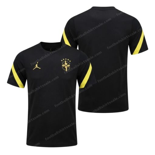 Brazil World Cup Pre Match Football Shirt 2026 Front and Back View