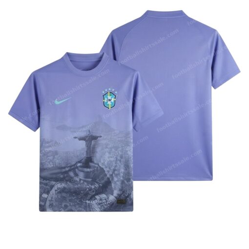 Brazil Special Edition Purple Rio Football Shirt 2026 Front and Back View