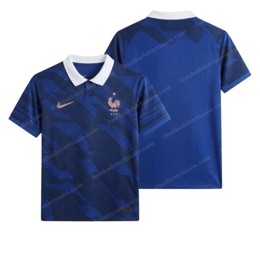 France Home World Cup Football Shirt 2026 Front and Back View