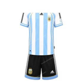 Argentina Retro Home Kids Football Kit 2006