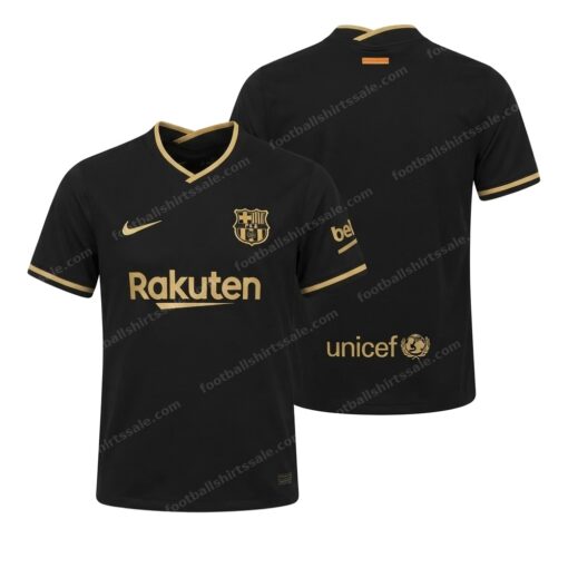 Barcelona Away Football Shirt 20/21 Front and Back View