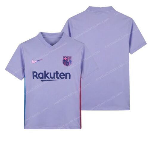 Barcelona Retro Away Football Shirt 21/22 Front and Back View