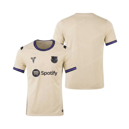 Barcelona Away X Kobe Football Shirt 25/26 Front and Back View