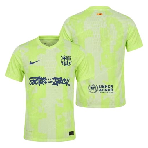Barcelona Third X Travis Scott Player Version Football Shirt 24/25 Front and Back View