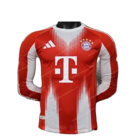 Bayern Munich Home Munich Long Sleeve Football Shirt 25/26