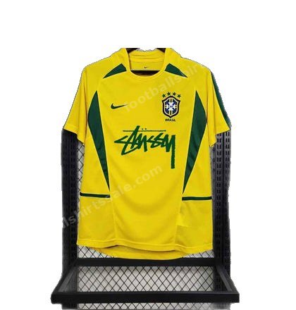 Brazil Retro Home X Stüssy Football Shirt 2002