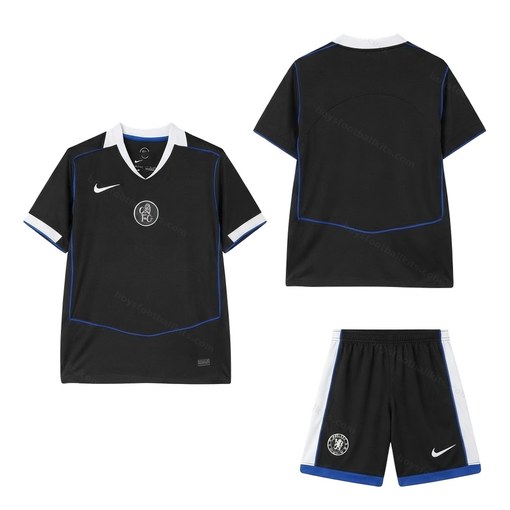 Chelsea Away Kids Football Kit 25/26