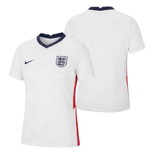 England Home Women Football Shirt 2026 Front and Back View