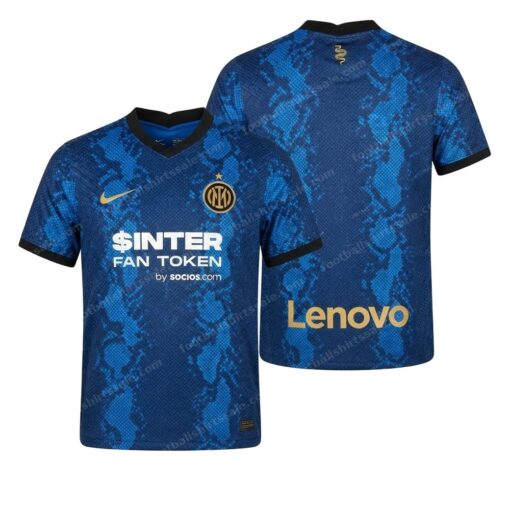 Inter Milan Retro Internazionale Milan Football Shirt 21/22 Front and Back View