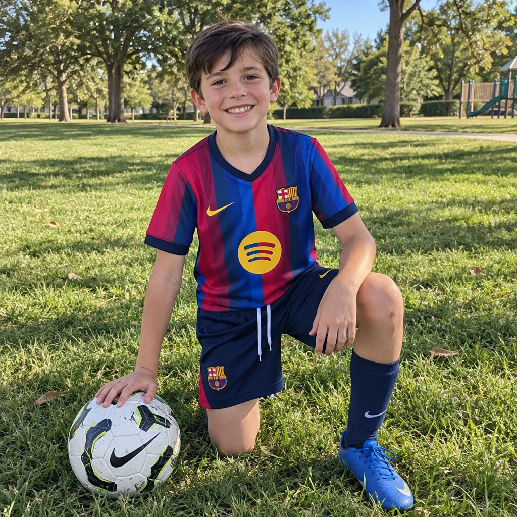 Barcelona 26/27 Home Set – Cheap Kids Football Kits