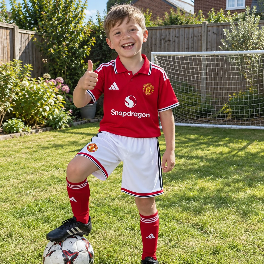 Manchester United 26/27 Home Kids Football Kit