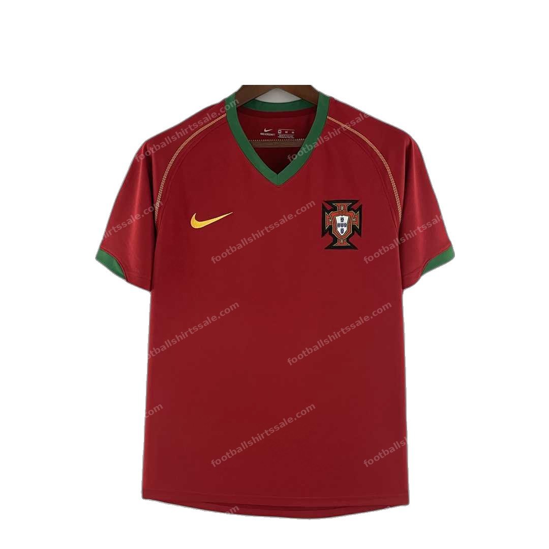 Portugal Retro Home Football Shirt 2006