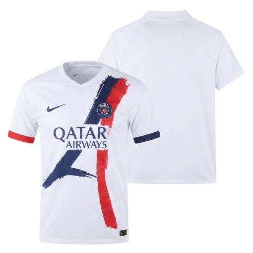 PSG Away Football Shirt 25/26 Front and Back View