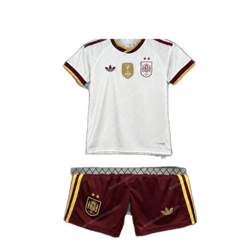 Spain Away World Cup 2 Stars Kids Football Kit 2026