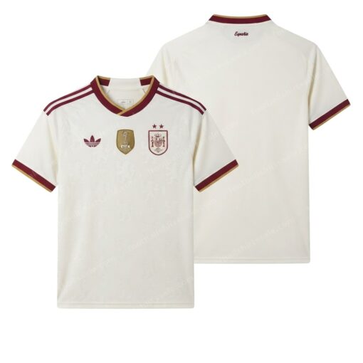 Spain Away World Cup 2 Stars Player Version Football Shirt 2026 Front and Back View