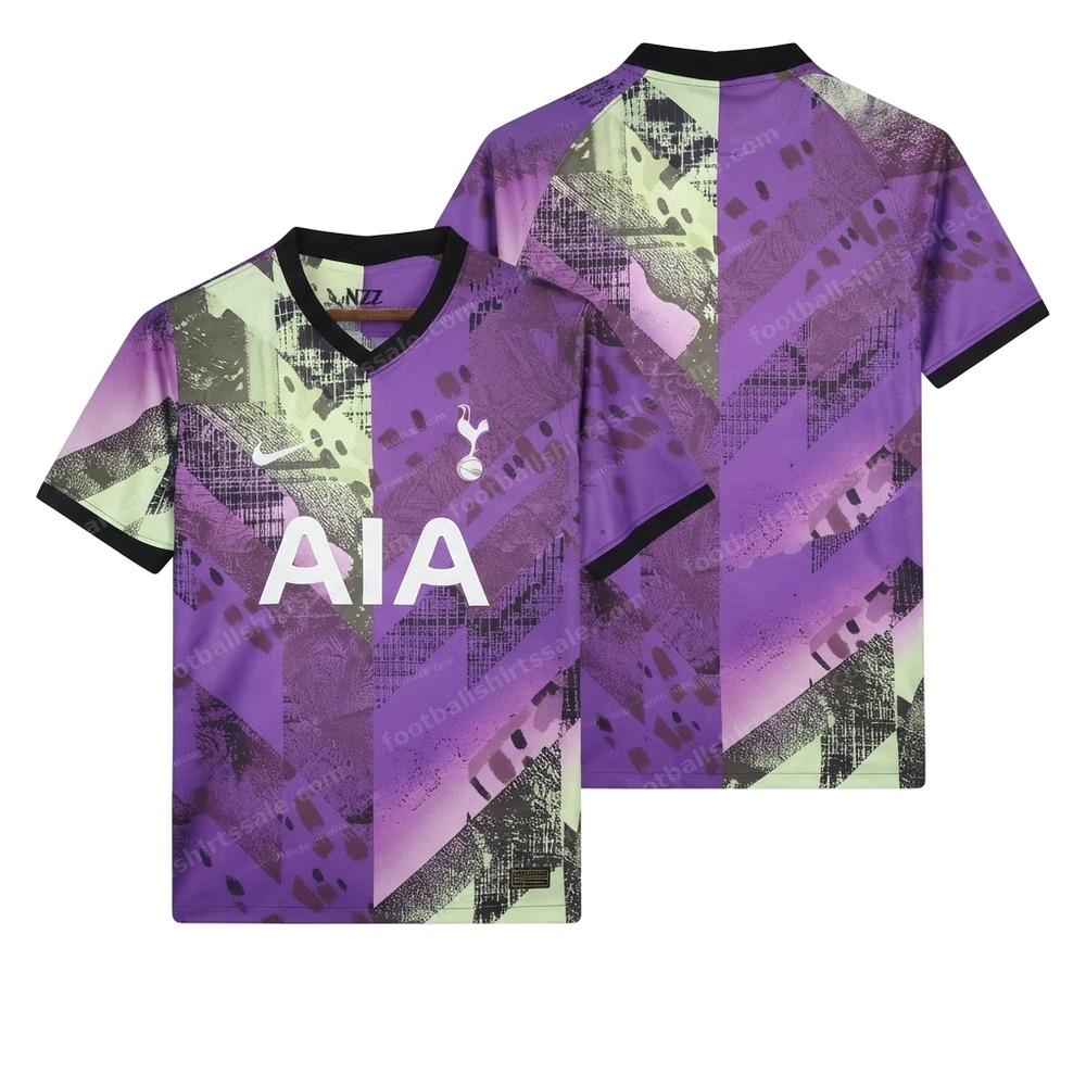 Tottenham Hotspur Retro Third Football Shirt 21/22 Front and Back View
