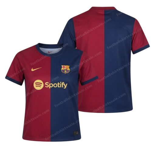 Barcelona Home Women Football Shirt 24/25 Front and Back View