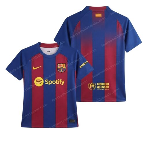 Barcelona Home Women Football Shirt 25/26 Front and Back View