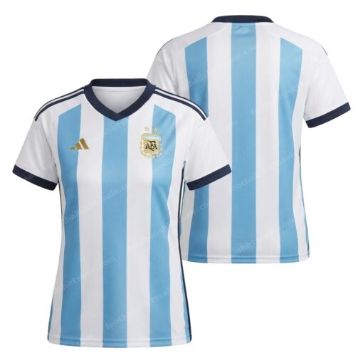 Argentina Home World Cup Women Football Shirt 2026 Front and Back View