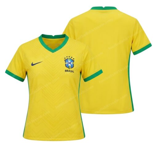 Brazil Home World Cup Women Football Shirt 2026 Front and Back View