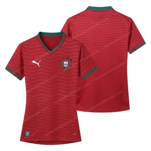 Portugal Home Women Football Shirt 2026 Front and Back View