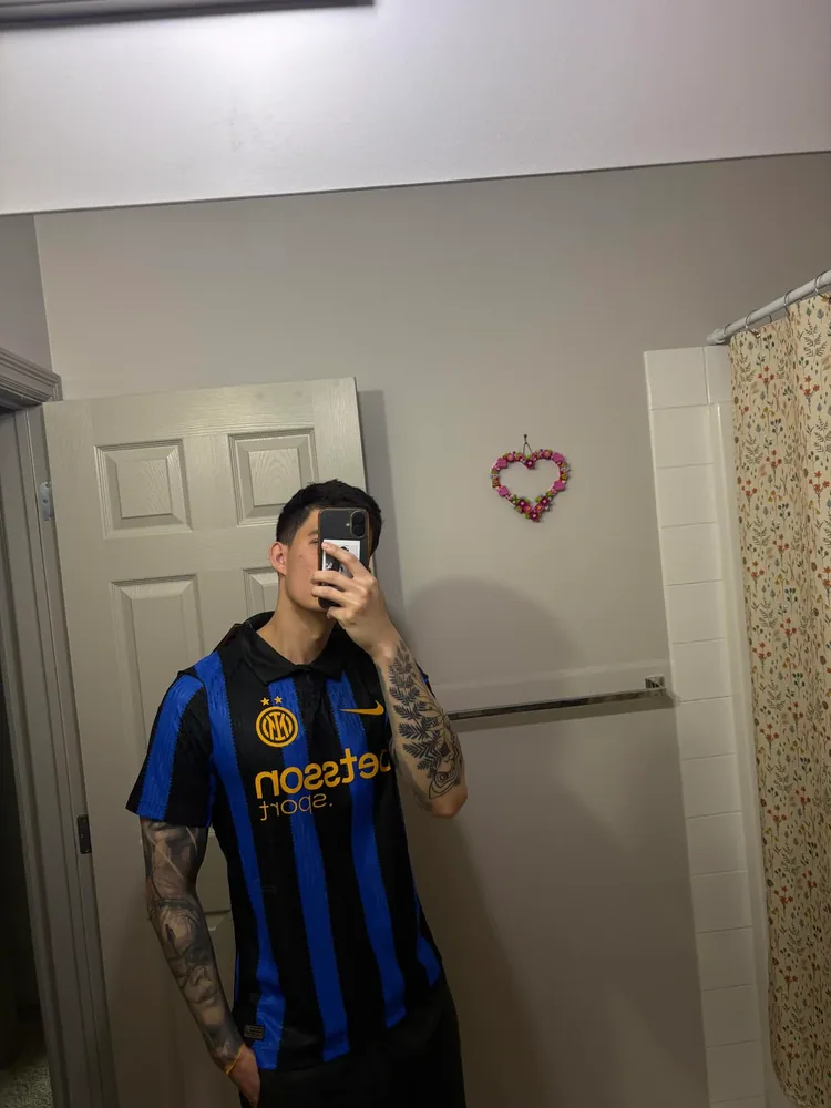 Customer review photo for AC Milan Football Shirt